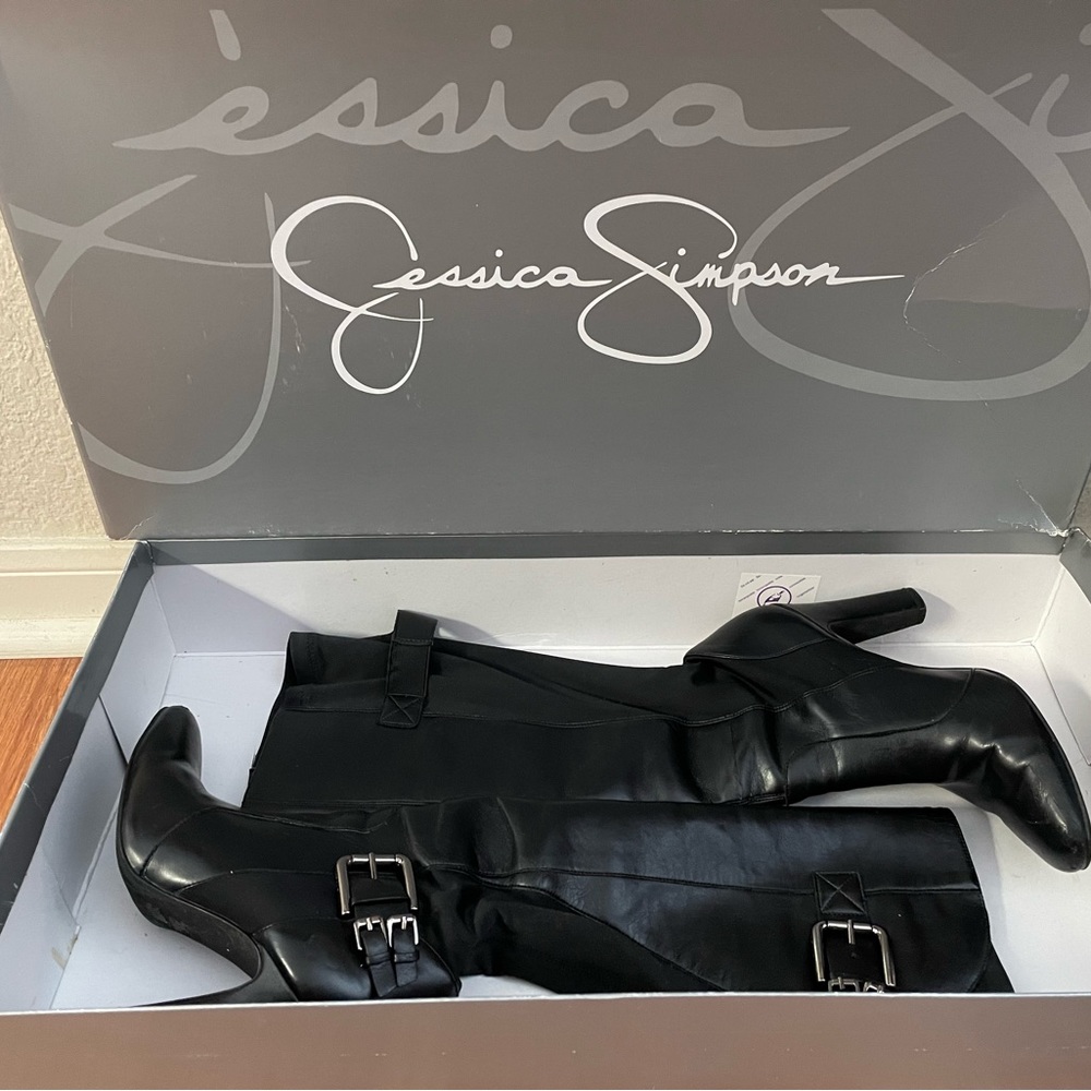 Jessica Simpson Leather Heeled Tall Boot